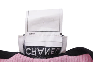 CHANEL シャネル 半袖Ｔシャツ チビT ココマークボタン PO5191V00233 95P ピンク ブラック サイズ38 中古 56196