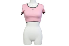 Load image into Gallery viewer, CHANEL シャネル 半袖Ｔシャツ コマーク トップス ヴィンテージ 95P ピンク コットン サイズ38 P05191V00233 美品 中古 56197