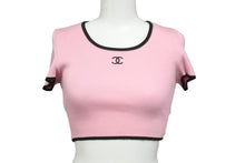 Load image into Gallery viewer, CHANEL シャネル 半袖Ｔシャツ コマーク トップス ヴィンテージ 95P ピンク コットン サイズ38 P05191V00233 美品 中古 56197