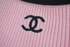 CHANEL シャネル 半袖Ｔシャツ コマーク トップス ヴィンテージ 95P ピンク コットン サイズ38 P05191V00233 美品 中古 56197