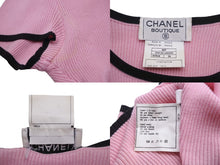 Load image into Gallery viewer, CHANEL シャネル 半袖Ｔシャツ コマーク トップス ヴィンテージ 95P ピンク コットン サイズ38 P05191V00233 美品 中古 56197