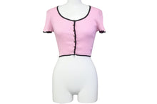 Load image into Gallery viewer, CHANEL シャネル 半袖Ｔシャツ ココマーク 95P ピンク コットン サイズ36 P05191V00233 美品 中古 56199