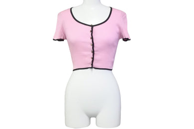 CHANEL シャネル 半袖Ｔシャツ ココマーク 95P ピンク コットン サイズ36 P05191V00233 美品 中古 56199