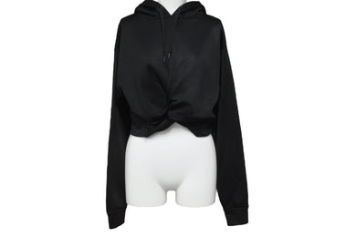 T by ALEXANDER WANG ティーバイアレクサンダーワン パーカー フーディー ブラック サイズXS 美品 中古 56213