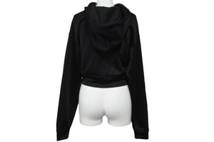 T by ALEXANDER WANG ティーバイアレクサンダーワン パーカー フーディー ブラック サイズXS 美品 中古 56213