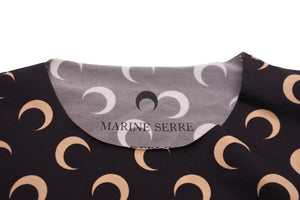 MARINE SERRE BORDERLINE マリーンセル 長袖Tシャツ Crescent Moon 