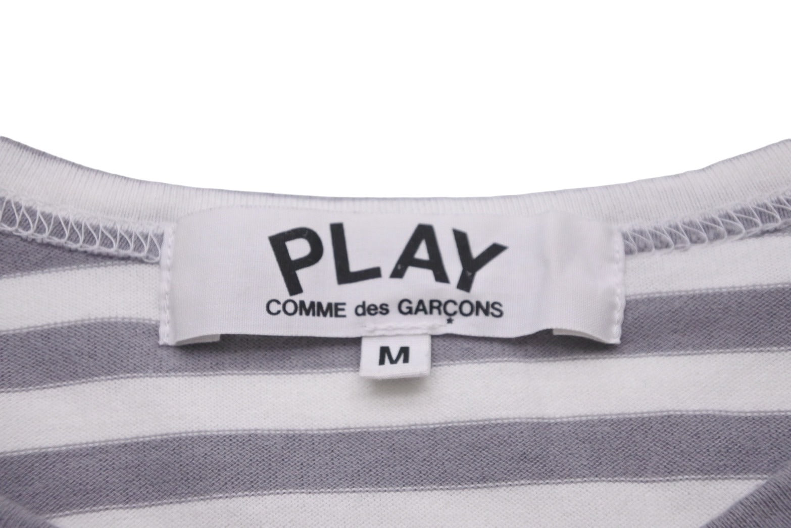 COMME des GARCONS - Play Comme des Garçons プレイ コムデギャルソン 長袖Ｔシャツ ロンT ボーダー ストライプ AZ-T217 美品 中古 56217 Play Comme des Garçons プレイ コムデギャルソン 長袖Tシャツ