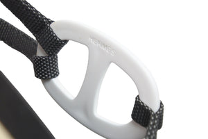 HERMES エルメス サンダル ビーチサンダル カラネラ シェーヌダンクル ラバー レディース ブラック 美品 中古 56220