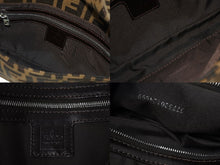 Load image into Gallery viewer, FENDI フェンディ ワンショルダーバッグ ズッカ柄 マンマバケット キャンバス レザー ブラウン シルバー金具 美品 中古 56229