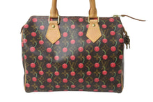 Load image into Gallery viewer, LOUIS VUITTON ルイヴィトン ハンドバッグ スピーディー25 モノグラム・チェリー M95009 村上隆 ゴールド金具 美品 中古 56235