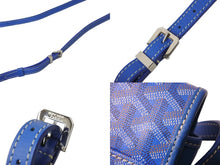 Load image into Gallery viewer, GOYARD ゴヤール ショルダーバッグ ベルヴェデーレPM PVCコーティングキャンバス ブルー シルバー金具 美品 中古 56240