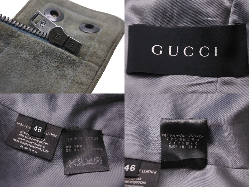 GUCCI（グッチ）ライダース 黒 サイズ:38(S位) レディース
