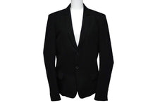 Load image into Gallery viewer, BALMAIN バルマン テーラード ジャケット ブラック アウター コットン T404 C117 サイズ46 美品 中古 56261