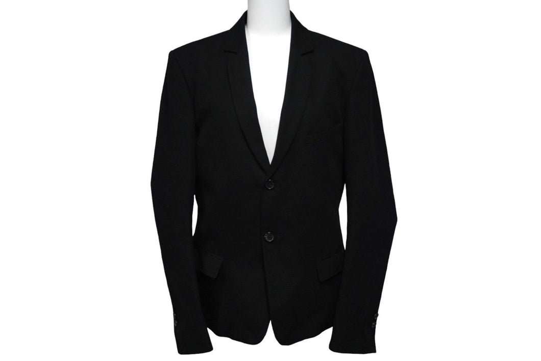 BALMAIN バルマン テーラード ジャケット ブラック アウター コットン T404 C117 サイズ46 美品 中古 56261