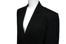 Load image into Gallery viewer, BALMAIN バルマン テーラード ジャケット ブラック アウター コットン T404 C117 サイズ46 美品 中古 56261