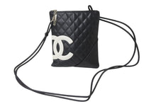 Load image into Gallery viewer, CHANEL シャネル ショルダーバッグ カンボンライン ココマーク 10番台 ブラック レザー シルバー金具 美品 中古 56273