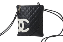 Load image into Gallery viewer, CHANEL シャネル ショルダーバッグ カンボンライン ココマーク 10番台 ブラック レザー シルバー金具 美品 中古 56273
