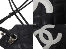 Load image into Gallery viewer, CHANEL シャネル ショルダーバッグ カンボンライン ココマーク 10番台 ブラック レザー シルバー金具 美品 中古 56273