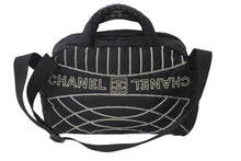 Load image into Gallery viewer, CHANEL シャネル スポーツライン 2WAYボストンバッグ 10番台 A32808 ナイロン ブラック ホワイト 美品 中古 56291