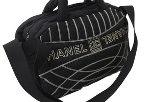 CHANEL シャネル スポーツライン 2WAYボストンバッグ 10番台 A32808 ナイロン ブラック ホワイト 美品 中古 56291
