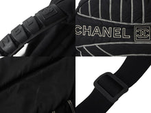 Load image into Gallery viewer, CHANEL シャネル スポーツライン 2WAYボストンバッグ 10番台 A32808 ナイロン ブラック ホワイト 美品 中古 56291