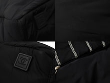 Load image into Gallery viewer, CHANEL シャネル スポーツライン 2WAYボストンバッグ 10番台 A32808 ナイロン ブラック ホワイト 美品 中古 56291