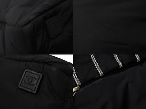 CHANEL シャネル スポーツライン 2WAYボストンバッグ 10番台 A32808 ナイロン ブラック ホワイト 美品 中古 56291
