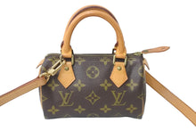 Load image into Gallery viewer, LOUIS VUITTON ルイヴィトン ハンドバッグ ミニスピーディ モノグラム ブラウン M41534 PVC レザー ゴールド金具 美品 中古 56307