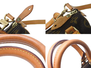 LOUIS VUITTON ルイヴィトン ハンドバッグ ミニスピーディ モノグラム ブラウン M41534 PVC レザー ゴールド金具 美品 中古 56307