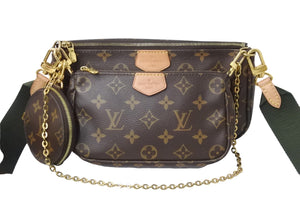 LOUIS VUITTON ルイ ヴィトン ショルダーバッグ ミュルティ ポシェット アクセソワール M44813 ゴールド金具 美品 中古 56308