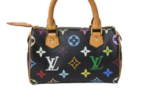 Load image into Gallery viewer, LOUIS VUITTON ルイヴィトン ハンドバッグ M92644 ミニスピーディ モノグラムマルチカラー ブラック ゴールド 美品 中古 56310