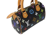 Load image into Gallery viewer, LOUIS VUITTON ルイヴィトン ハンドバッグ M92644 ミニスピーディ モノグラムマルチカラー ブラック ゴールド 美品 中古 56310