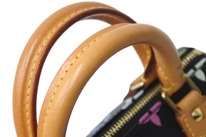 LOUIS VUITTON ルイヴィトン ハンドバッグ M92644 ミニスピーディ モノグラムマルチカラー ブラック ゴールド 美品 中古 56310