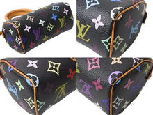 Load image into Gallery viewer, LOUIS VUITTON ルイヴィトン ハンドバッグ M92644 ミニスピーディ モノグラムマルチカラー ブラック ゴールド 美品 中古 56310
