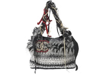 Load image into Gallery viewer, CHANEL シャネル 編み込みチェーンハンドバッグ ファンタジーファー ココマーク ファブリック 14番台 2010年 美品 中古 56315