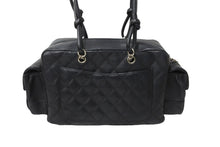 Load image into Gallery viewer, CHANEL シャネル カンボンライン マルチポケットハンドバック 10番代 A25173 ブラック ピンク シルバー金具 美品 中古 56316