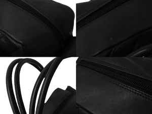 CHANEL シャネル カンボンライン マルチポケットハンドバック 10番代 A25173 ブラック ピンク シルバー金具 美品 中古 56316