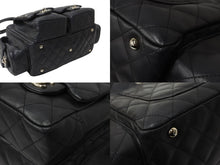 Load image into Gallery viewer, CHANEL シャネル カンボンライン マルチポケットハンドバック 10番代 A25173 ブラック ピンク シルバー金具 美品 中古 56316
