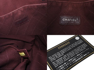 CHANEL シャネル レッツレモンストレート5×5 トートバッグ コットンキャンバス A9288 20番台 シルバー金具 中古 56318