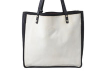 Load image into Gallery viewer, CHANEL シャネル レッツレモンストレート5×5 トートバッグ コットンキャンバス A9288 20番台 シルバー金具 中古 56318