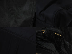 PRADA プラダ トートバッグ チェーンショルダー B4418 ブラック ゴールド金具 美品 中古 56324 