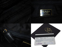 画像をギャラリービューアに読み込む, PRADA プラダ トートバッグ チェーンショルダー B4418 ブラック ゴールド金具 美品 中古 56324 