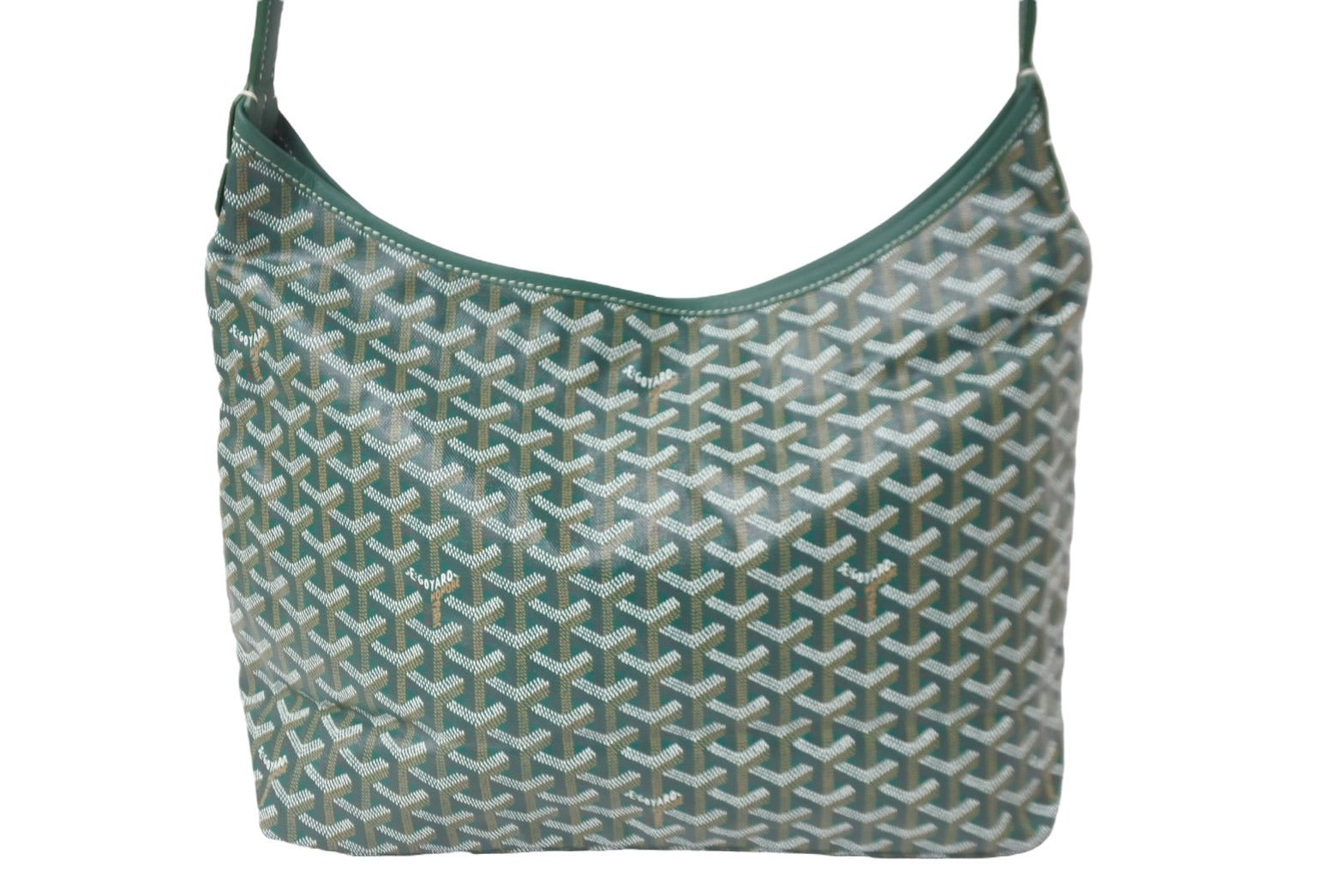 VINTAGE●GOYARD●ゴヤール グリーン ショルダーバック 海外希少【GOYARD/ゴヤール】カップヴェールPMバッグ グリーン