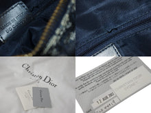 Load image into Gallery viewer, Christian Dior クリスチャンディオール ハンドバッグ トロッター ネイビー キャンバス BOC0092 ゴールド金具 美品 中古 56326