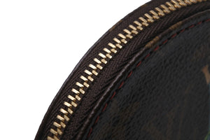 LOUIS VUITTON ルイヴィトン コインケース M95043 丸型 モノグラム チェリー コーティングキャンバス ブラウン 美品 中古 56328