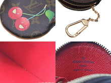 Load image into Gallery viewer, LOUIS VUITTON ルイヴィトン コインケース M95043 丸型 モノグラム チェリー コーティングキャンバス ブラウン 美品 中古 56328
