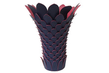 Load image into Gallery viewer, LOUIS VUITTON ルイヴィトン インテリア トロピカリストの花瓶 レザー ガラス ネイビー ピンク GI0335 美品 中古 56329