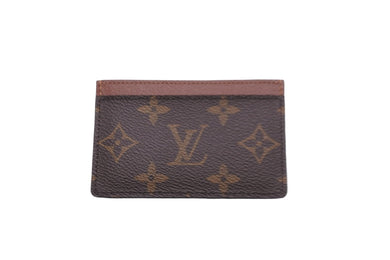 極美品 LOUIS VUITTON ルイヴィトン モノグラム ポルトカルトサーンプル カードケース ブラウン ロゴ 小物 M61733 中古 56331