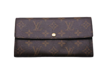 Load image into Gallery viewer, LOUIS VUITTON ルイヴィトン モノグラム ポルトフォイユ サラ 旧型 長財布 ブラウン M61734 ウォレット ロゴ 美品 中古 56332