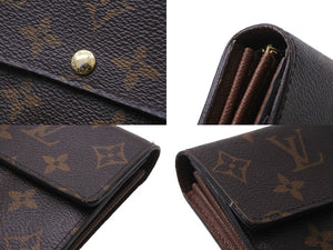 LOUIS VUITTON ルイヴィトン モノグラム ポルトフォイユ サラ 旧型 長財布 ブラウン M61734 ウォレット ロゴ 美品 中古 56332